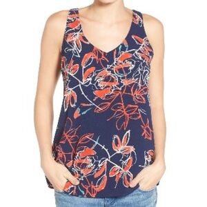 Halogen double v neck shell